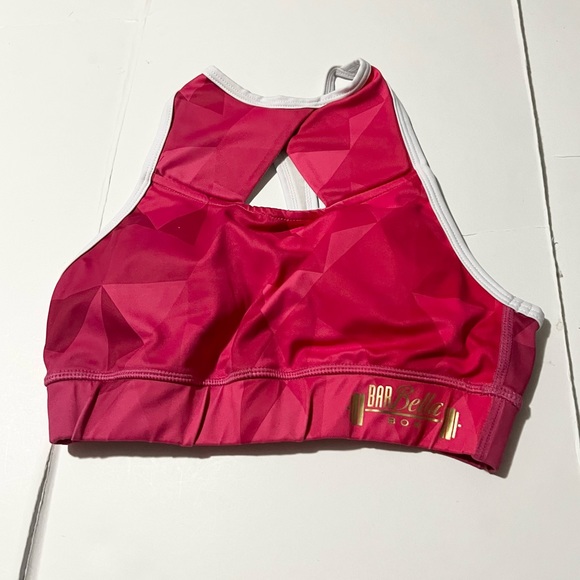 Bar Bella Box | Pink Halter Sport Bra - Picture 2 of 4